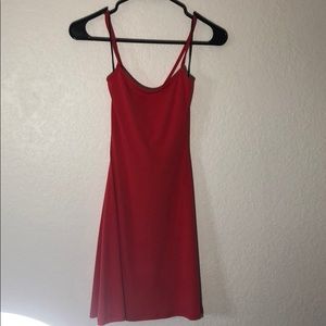 lace up tank top dress